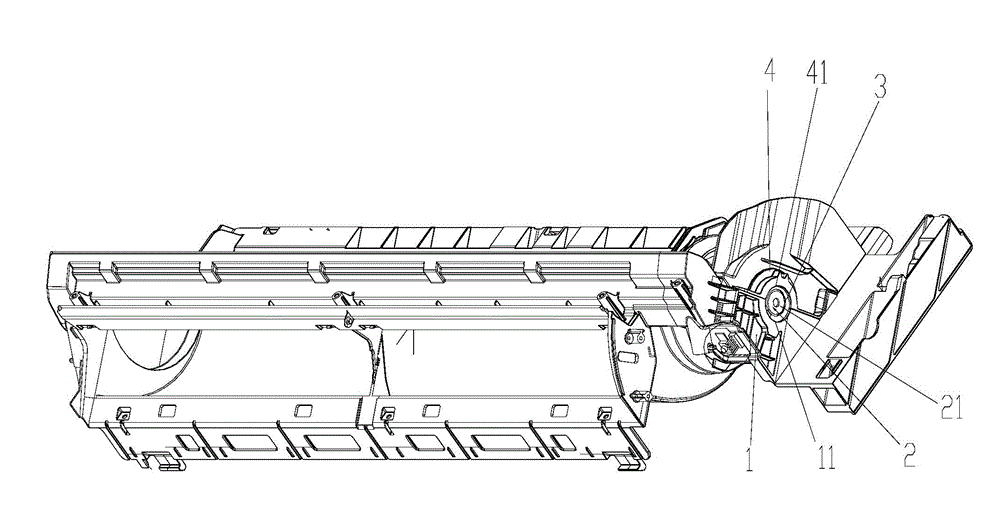 Split type wall-mounted air conditioner and indoor-unit motor wiring structure thereof