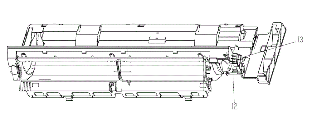 Split type wall-mounted air conditioner and indoor-unit motor wiring structure thereof