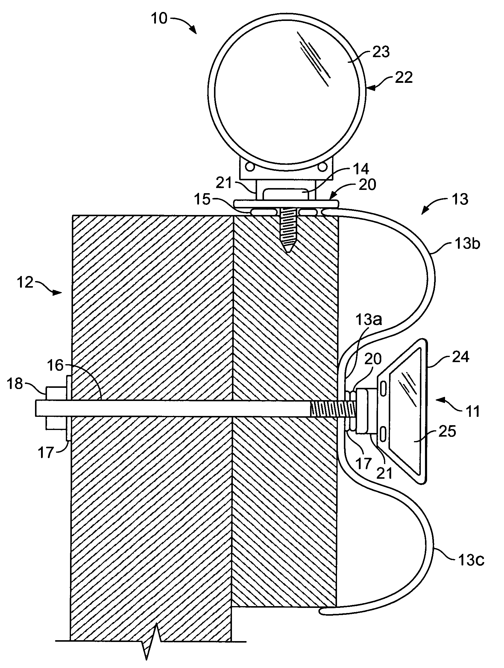 Articulated guardrail reflector assembly