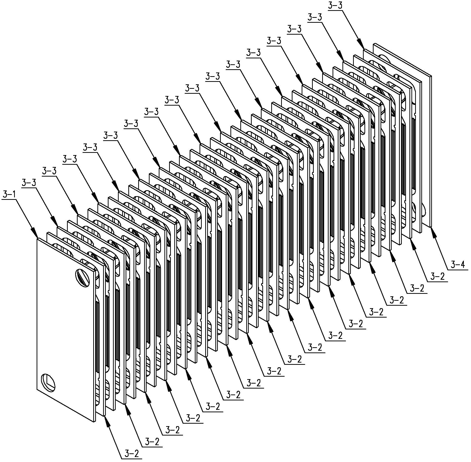 Miniature micro-channel plate-fin heat exchanger