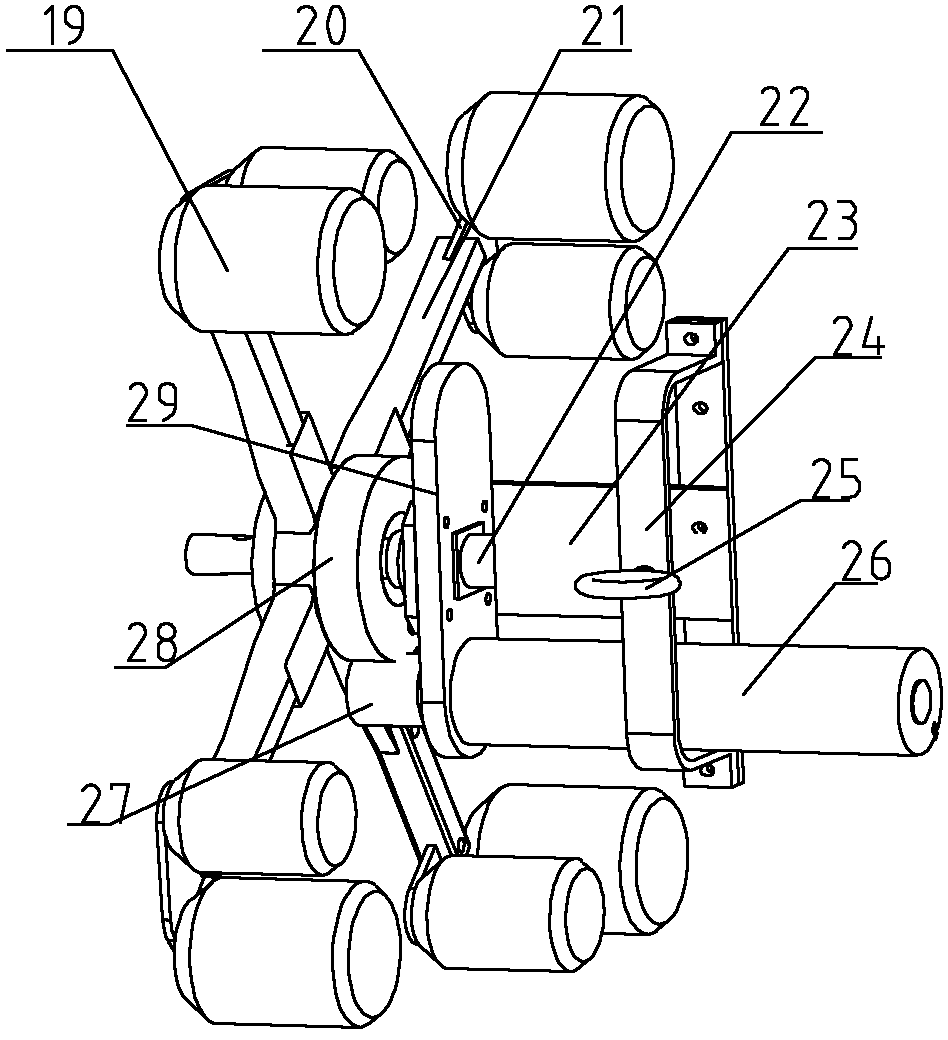 Robot for electrified detection insulator string