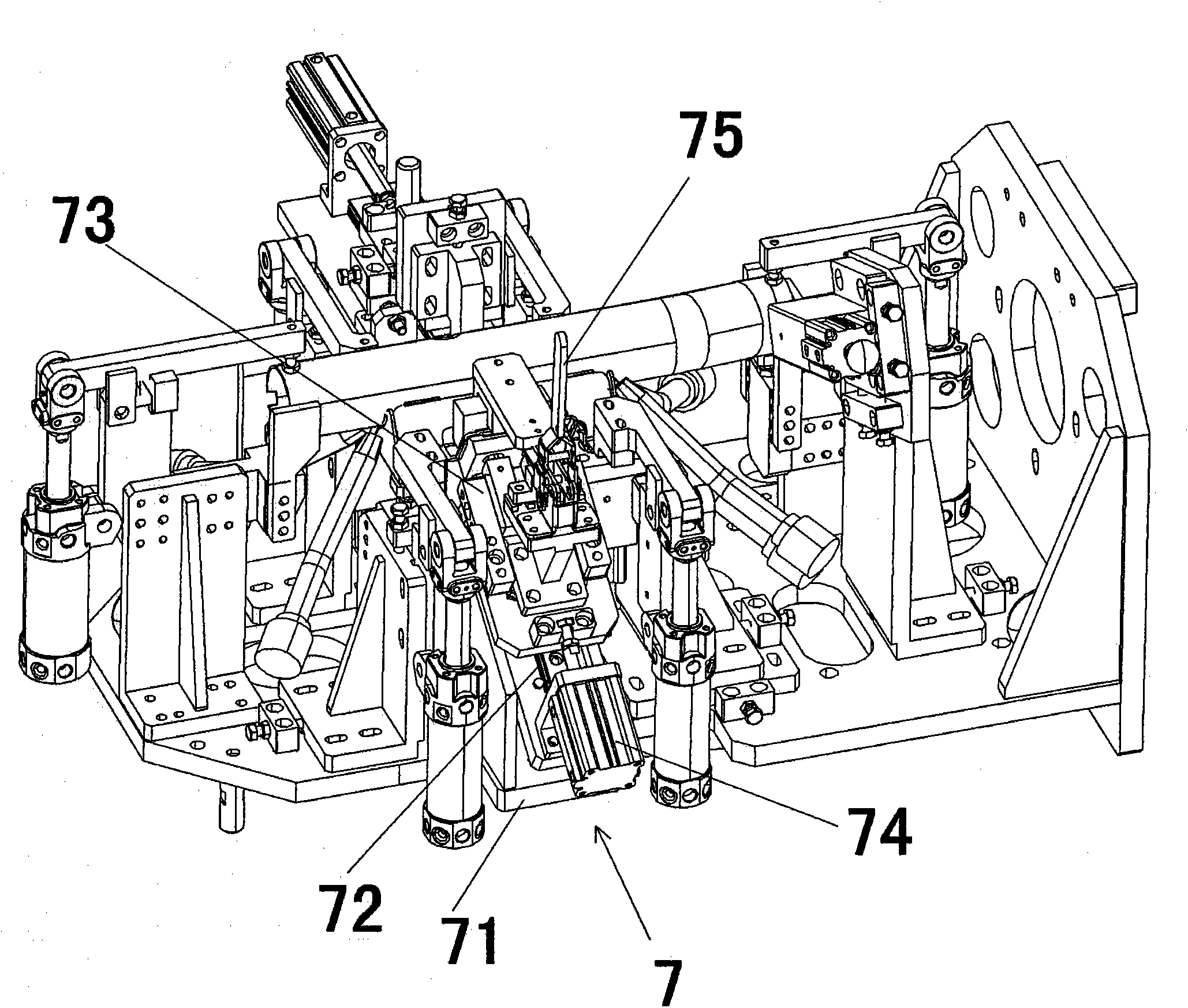 Clamp for manufacturing lower bracket of automobile redirector