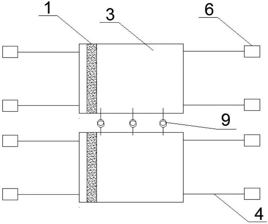 Floating breakwater with multiple columns of fence type wave stopping insertion plates and design method of floating breakwater