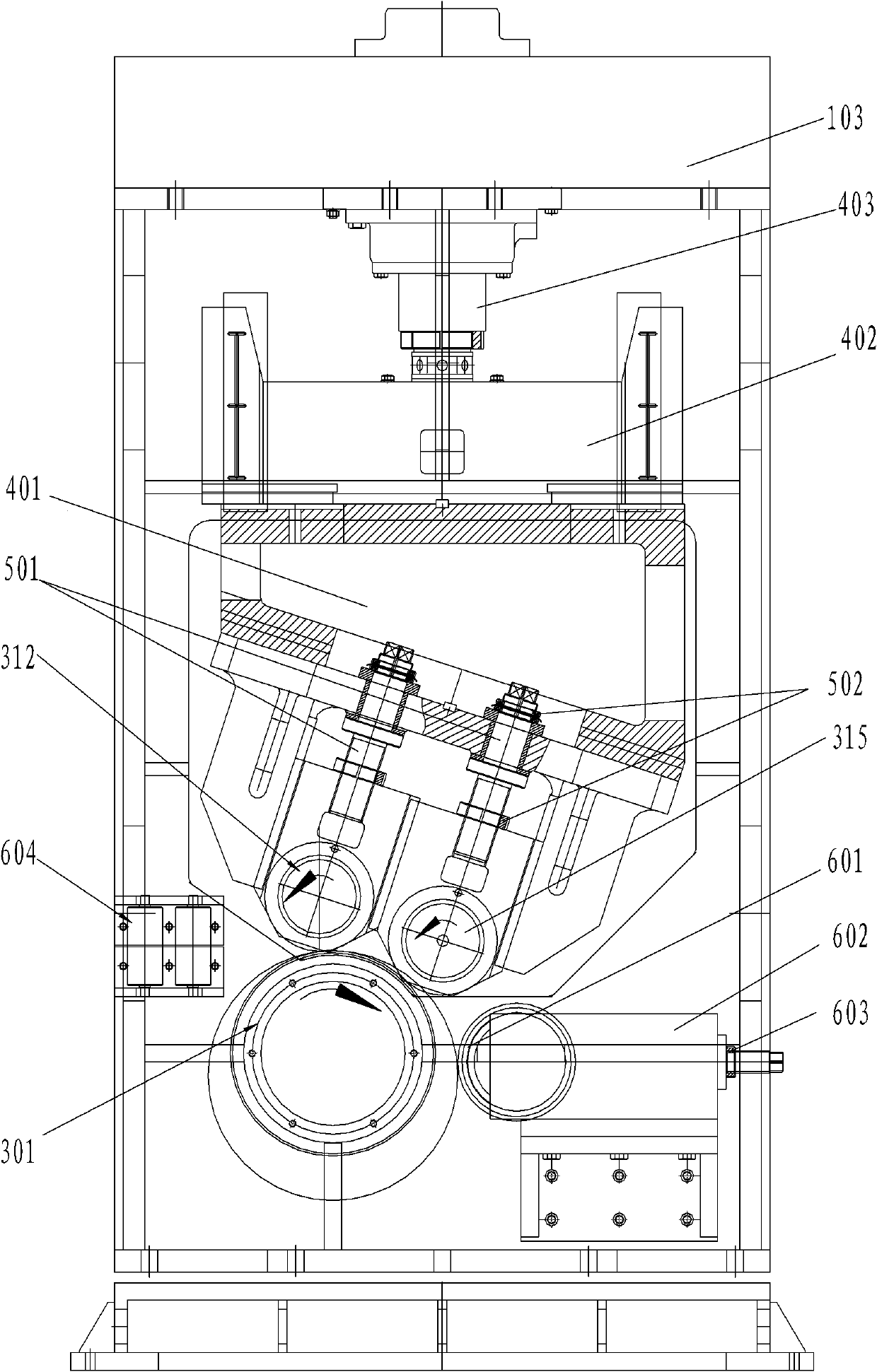 Wheel section steel rim rolling machine