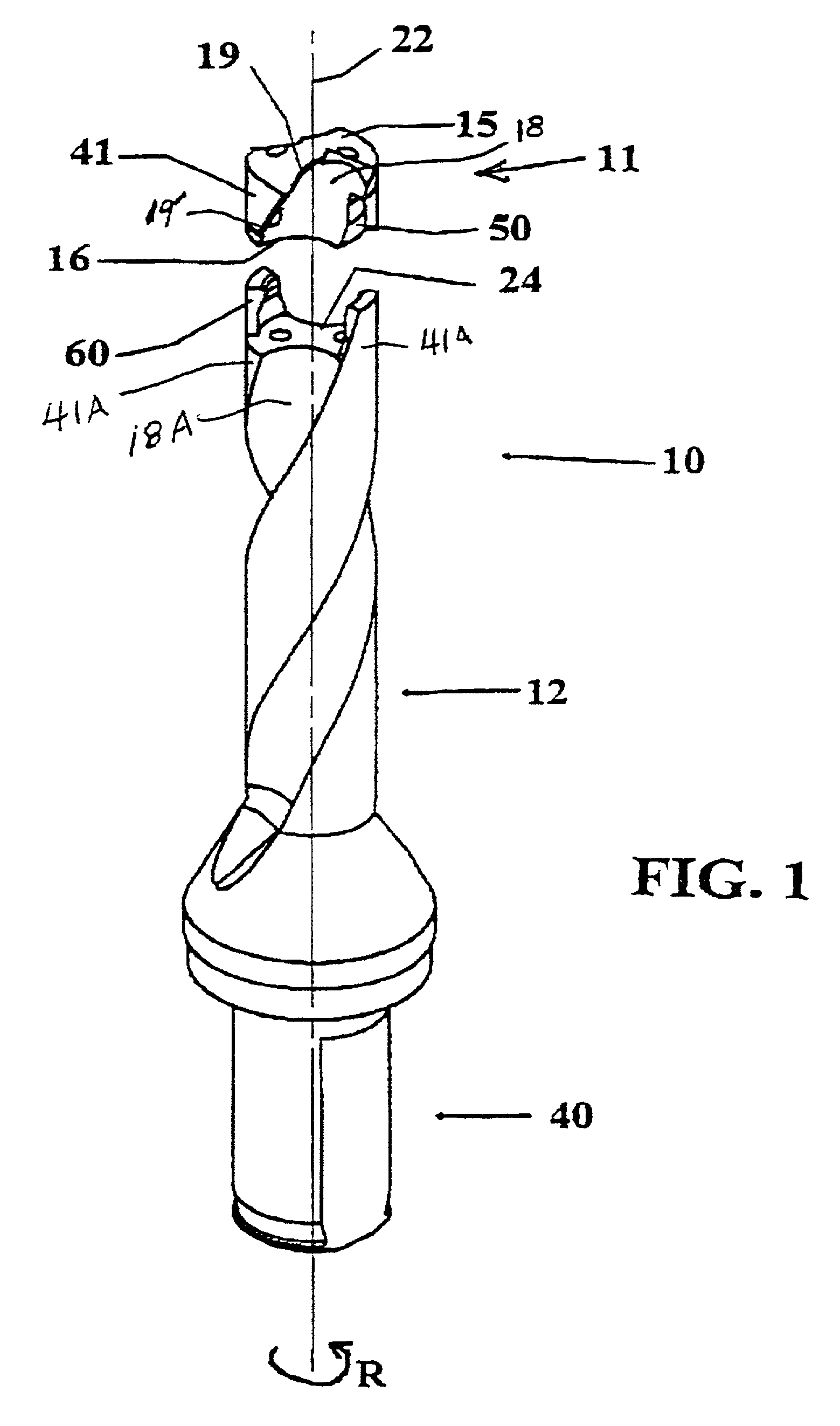 Two-piece rotary metal-cutting tool and method for interconnecting the pieces