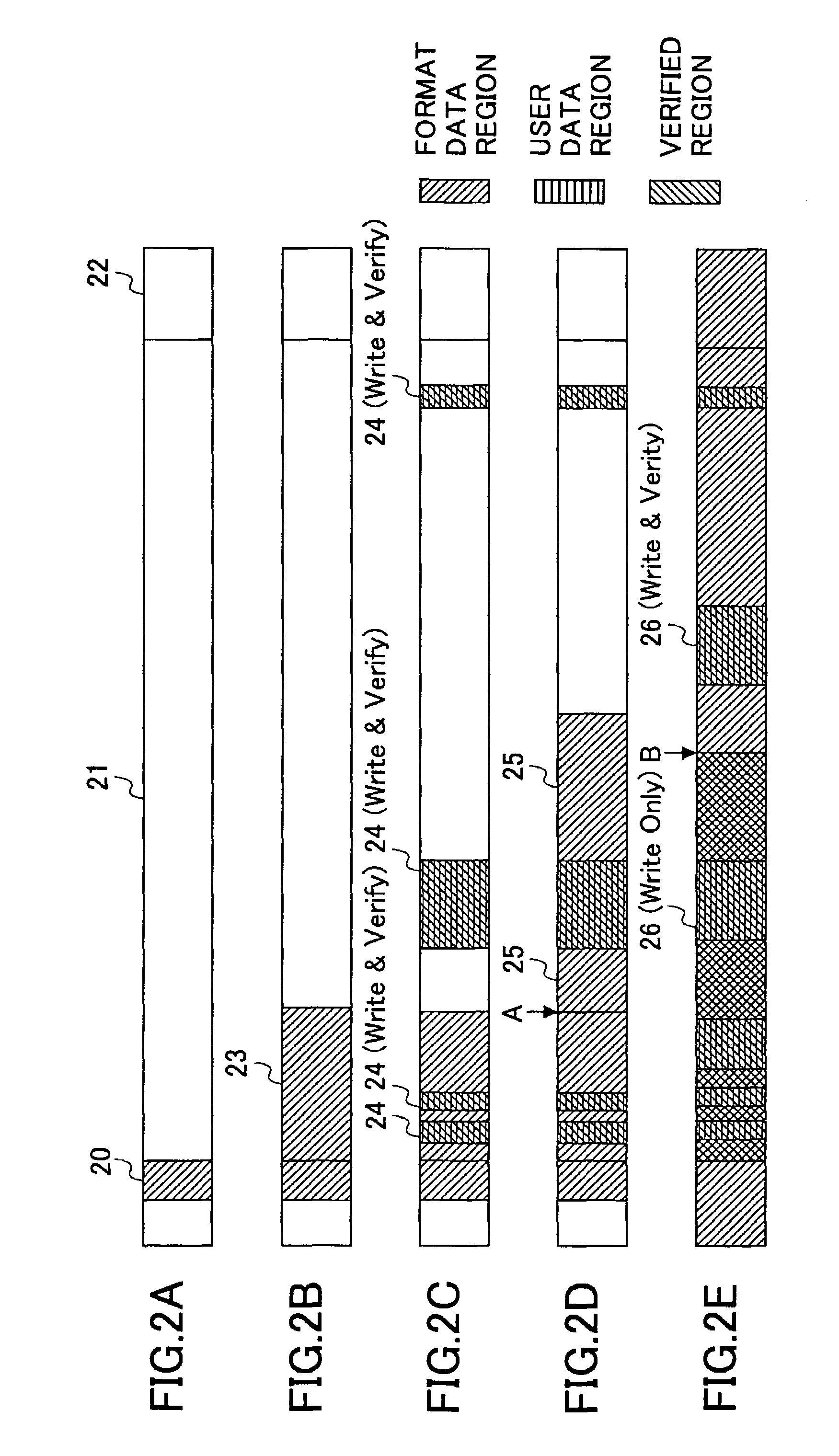 Data storage apparatus that either certifies a recording medium in the background or verifies data written in the recording medium