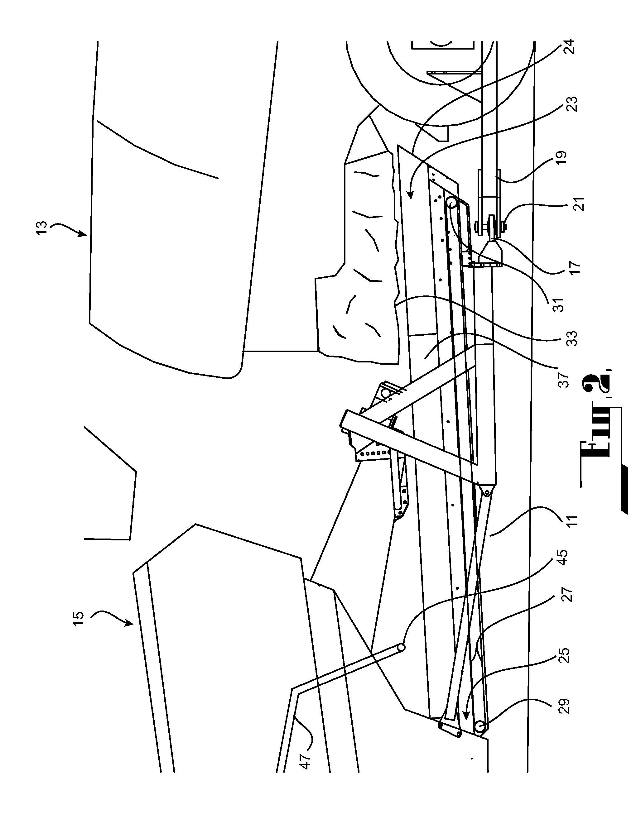 Attachment for connection of harvesting combine harvester  and baler