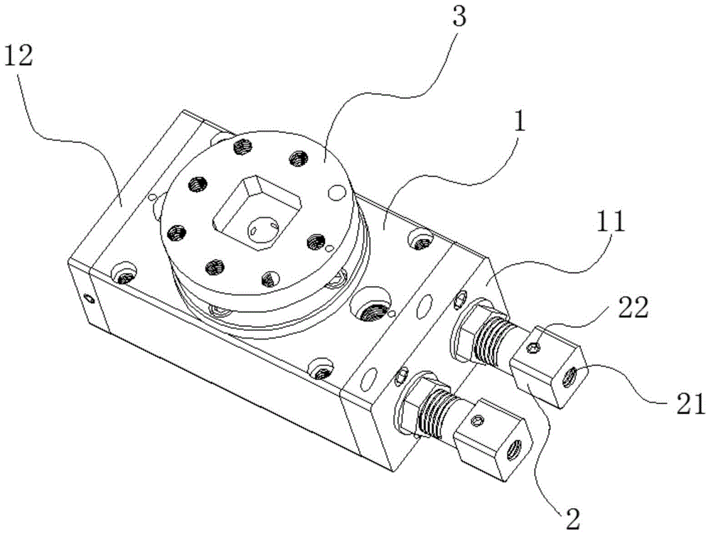 Piston swing cylinder