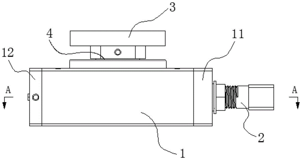 Piston swing cylinder