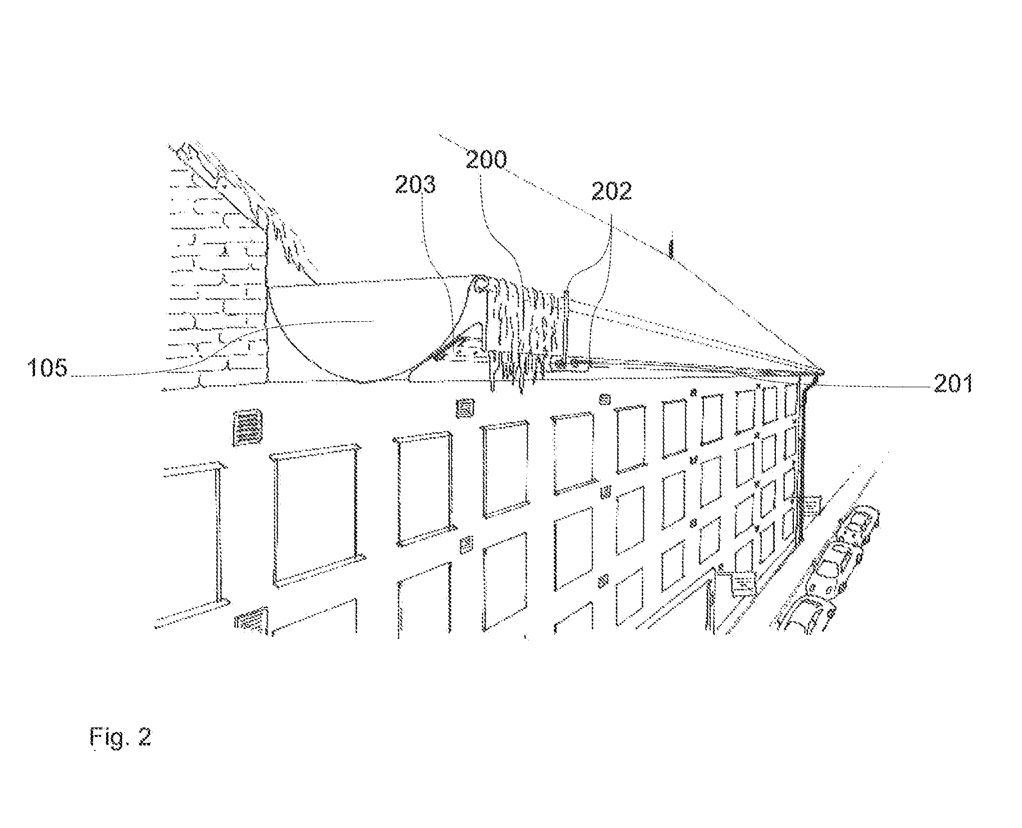 System and method for preventing build-up of snow, ice and icicles