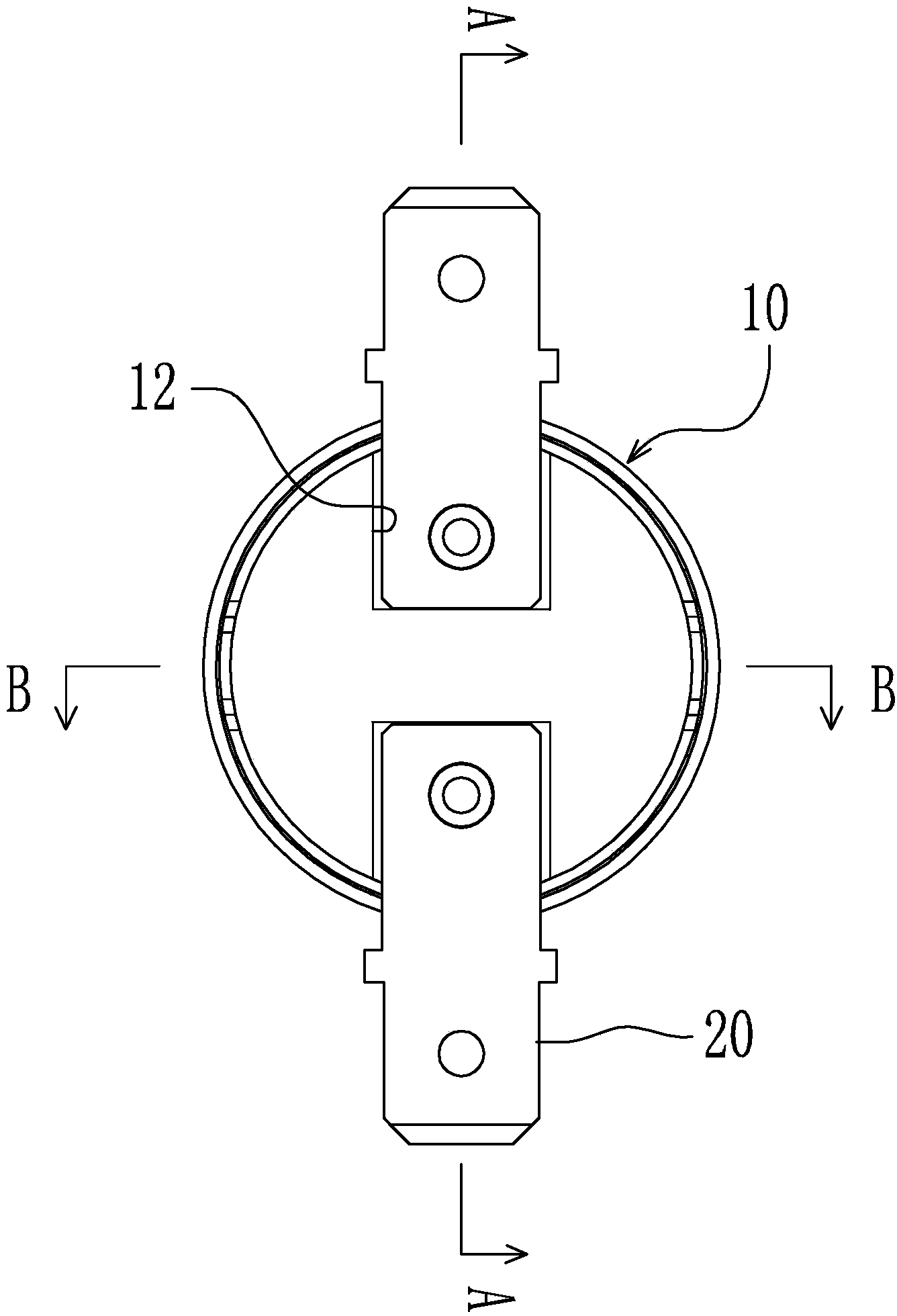 Spring-type power failure restoration temperature control switch capable of controlling two kinds of circuits