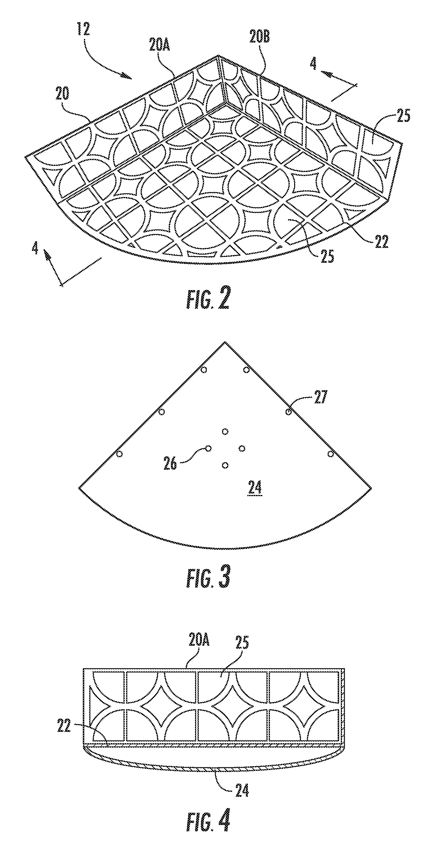 Tiled structures and brackets therefor