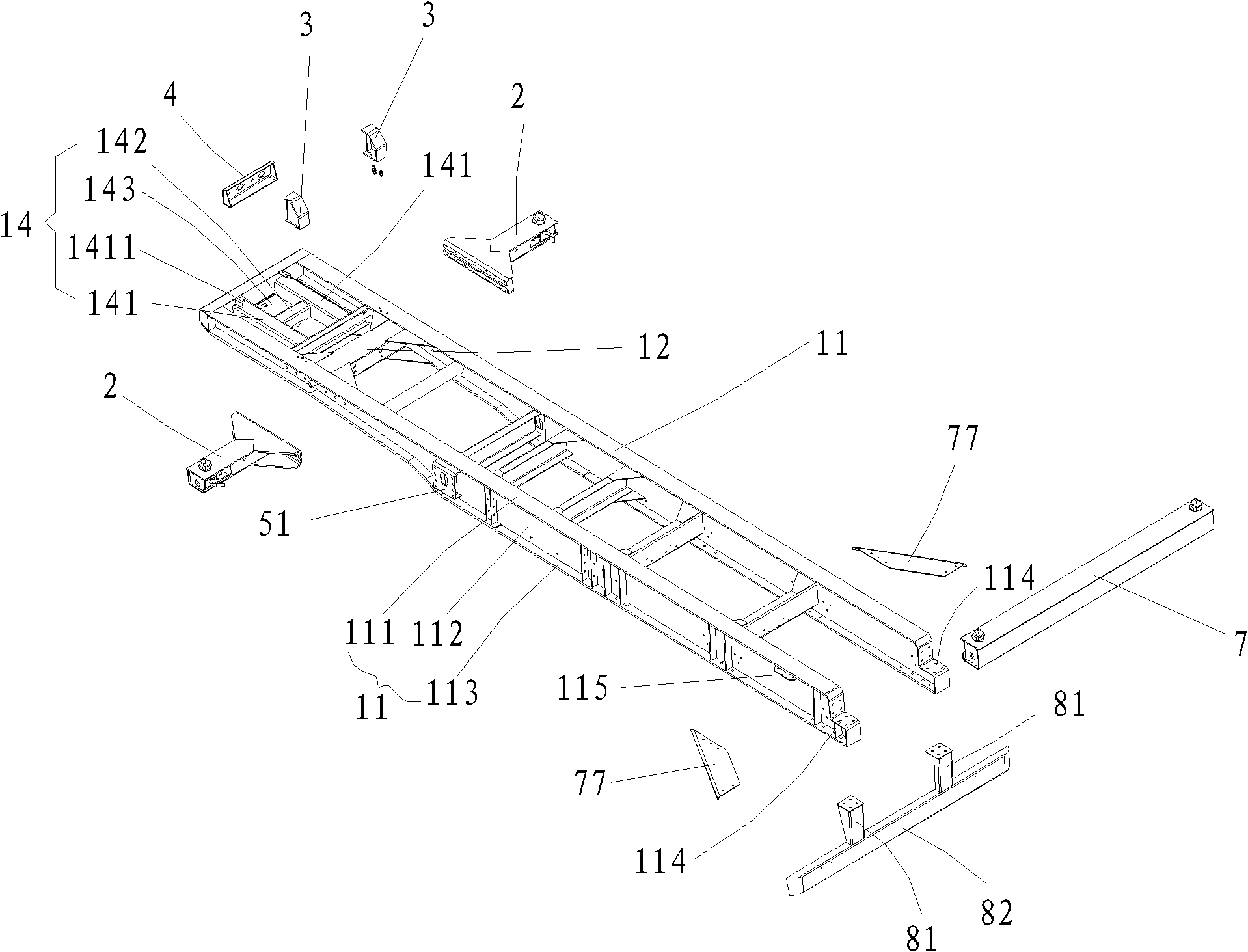 Framework vehicle and front end beam thereof