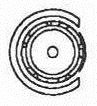 Chip-level LED integrated fluorescent lamp core