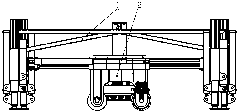 Longitudinal direction moving carrier of switchable moving system and application method