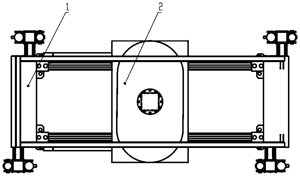 Longitudinal direction moving carrier of switchable moving system and application method