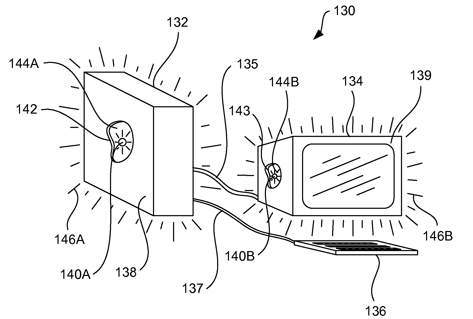 Active enclosure for computing device