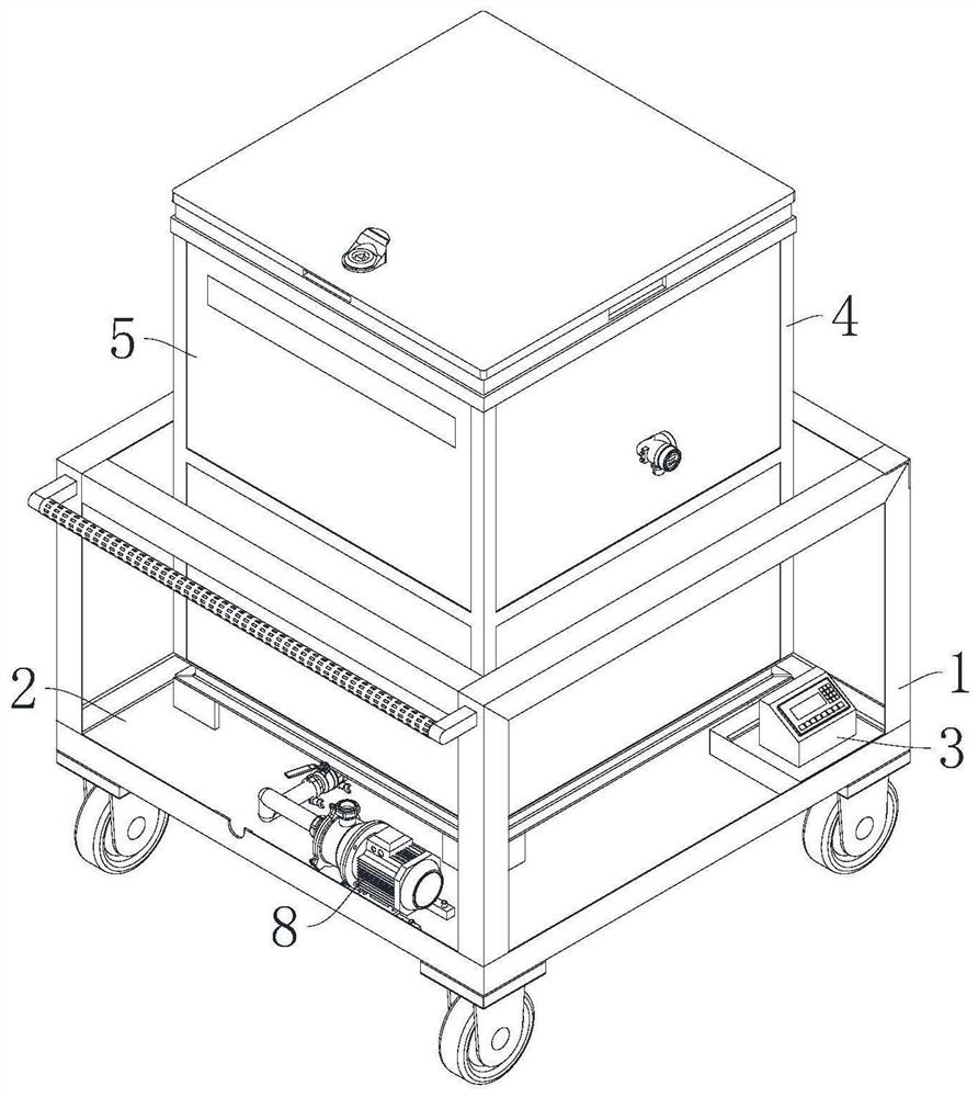 Auxiliary packaging mechanism for metal storage box of hazardous chemicals