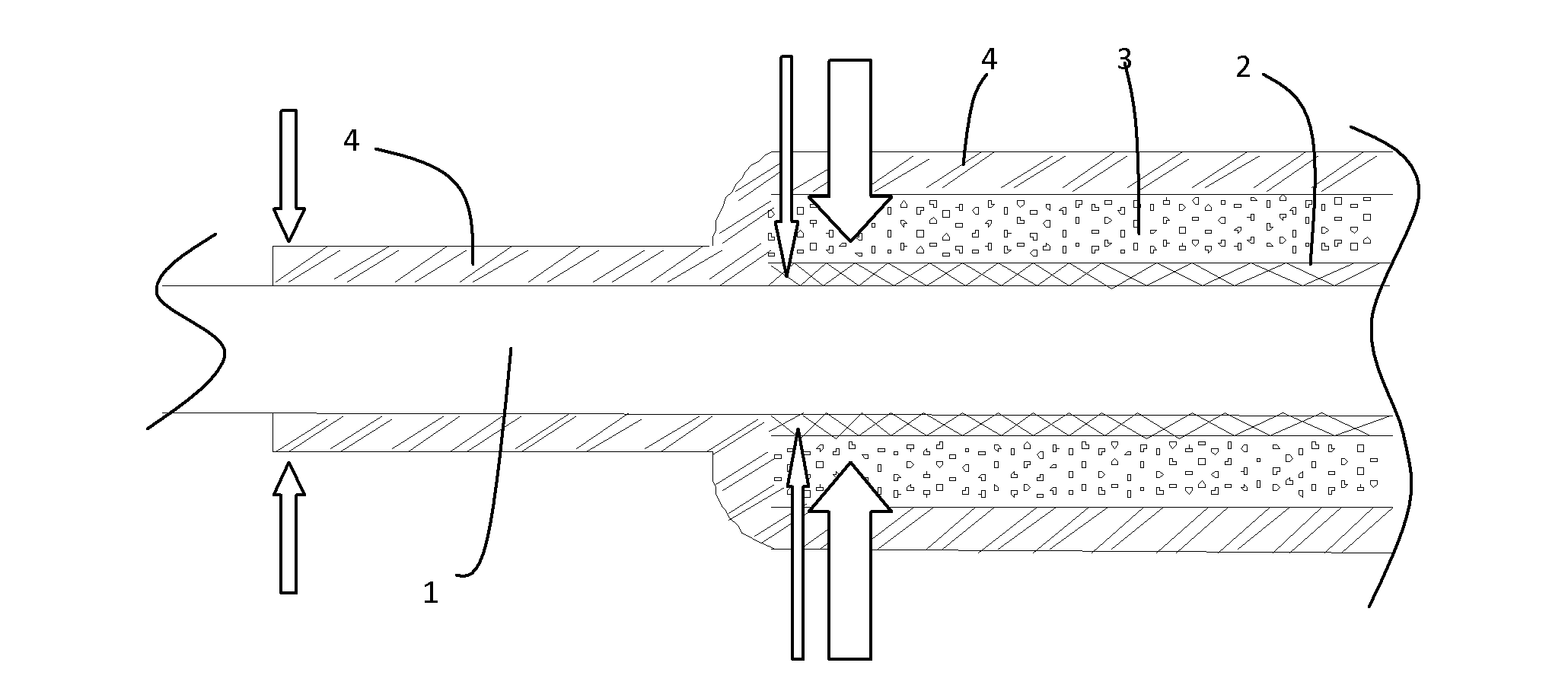 Compressive skin-foam-skin insulated single wire and preparation method thereof