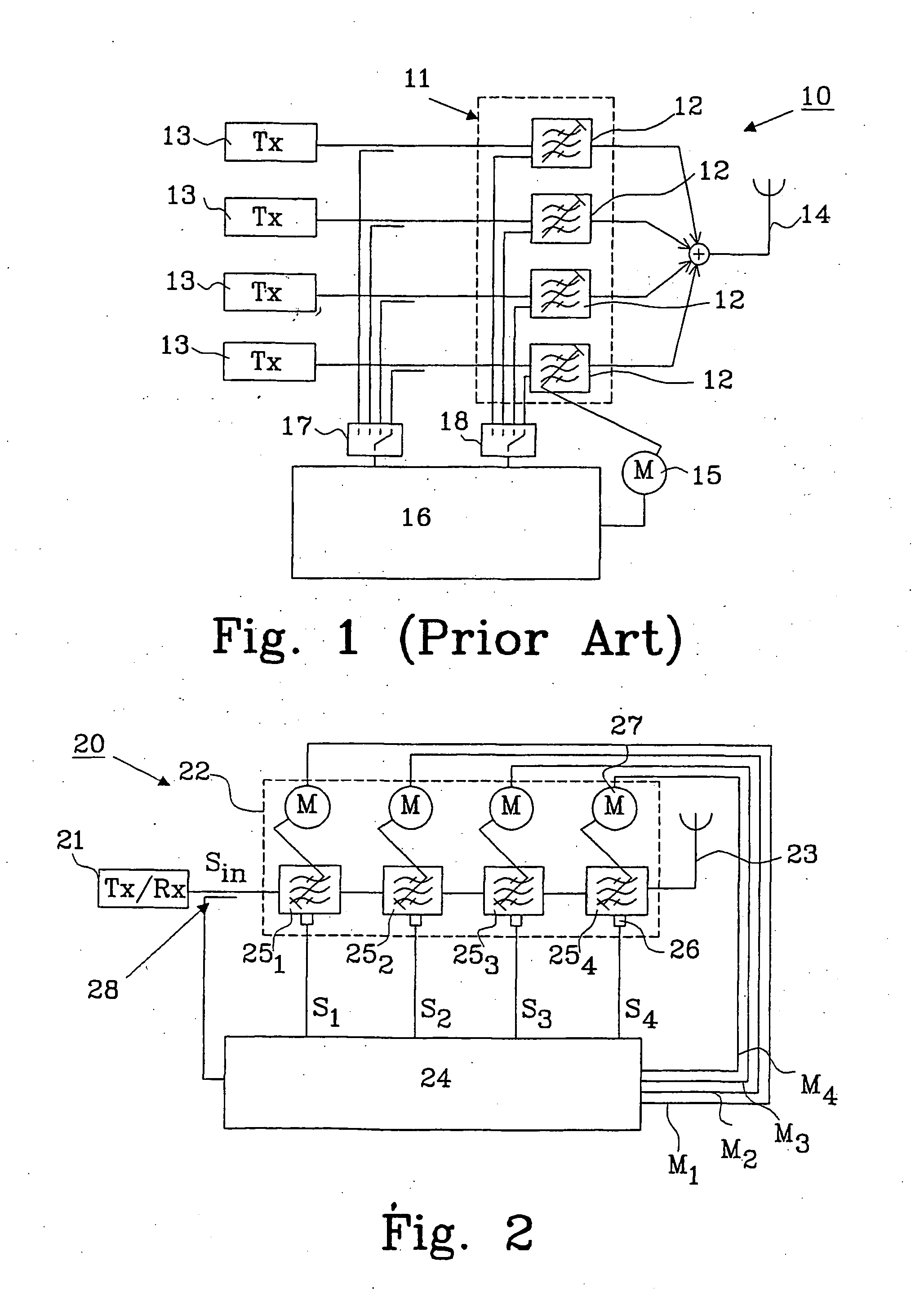 Method for turning a radio filter, a radio filter and a system comprising such a radio filter