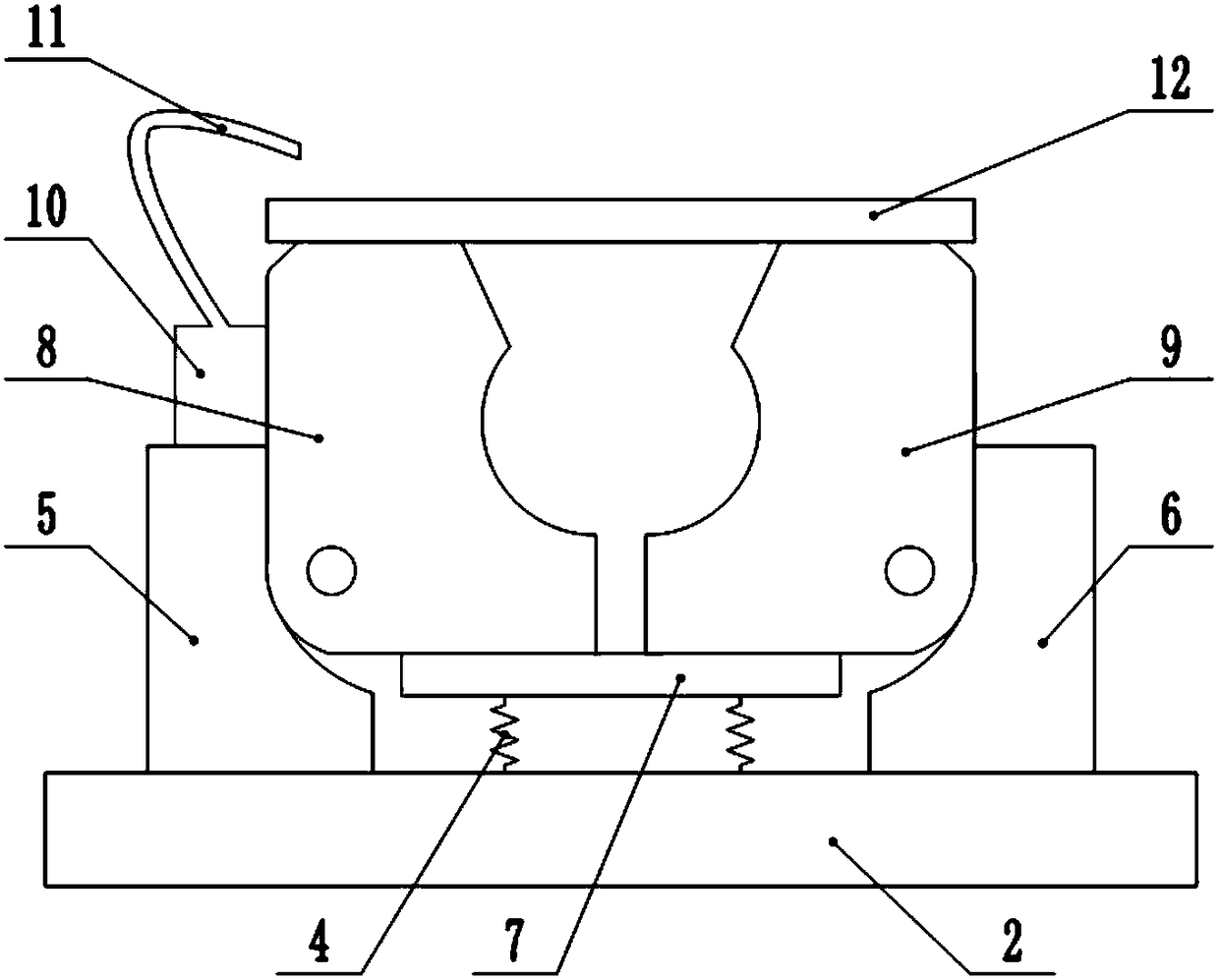 Motorcycle fitting stamping die