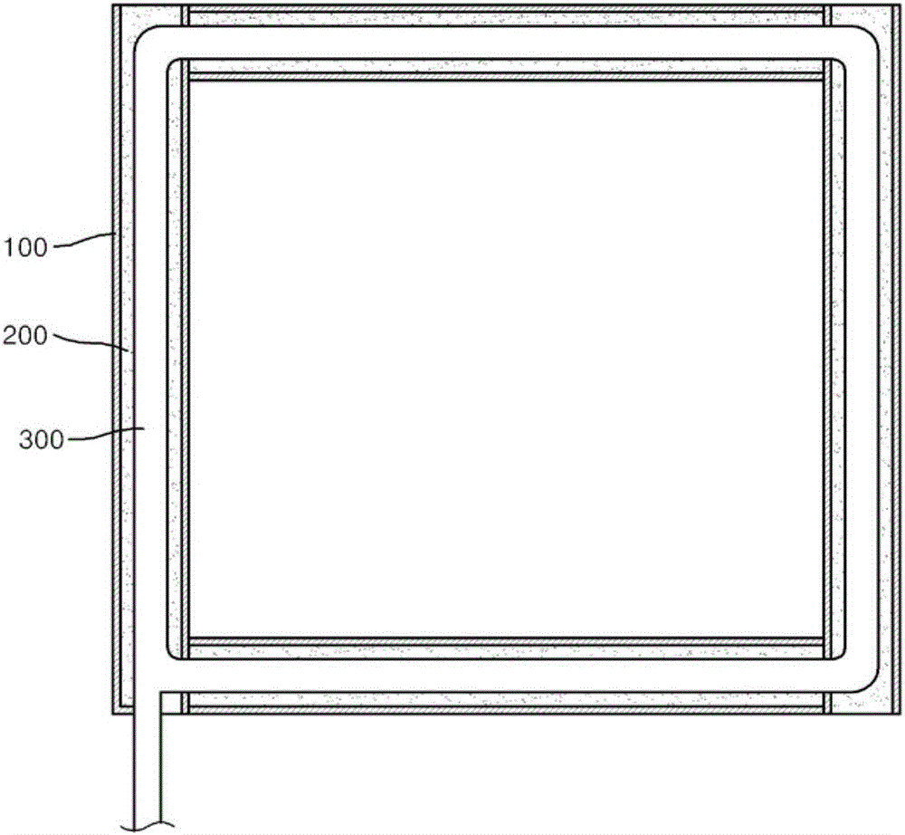 Sandwich panel with fire protection function and construction wall using the same