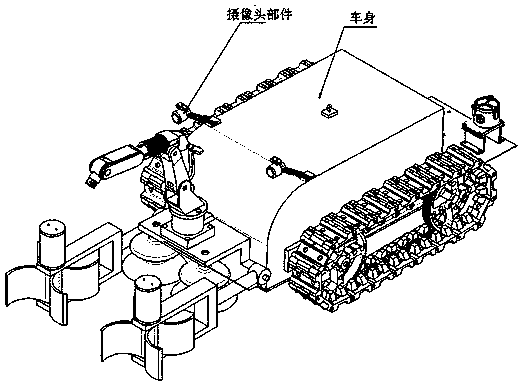 Pipeline sewage discharging robot