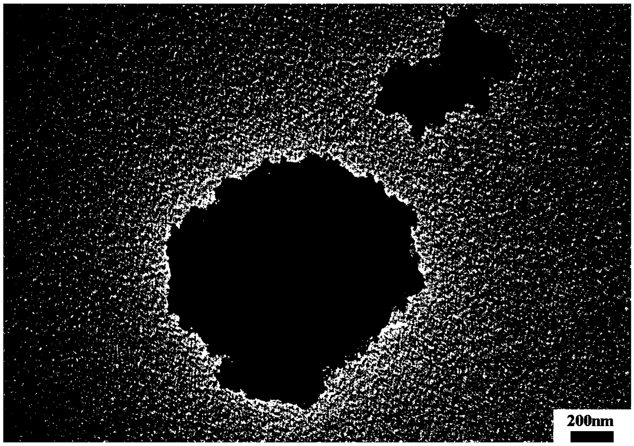 Preparation and application of ferroferric oxide composite metal chelate mimic enzyme