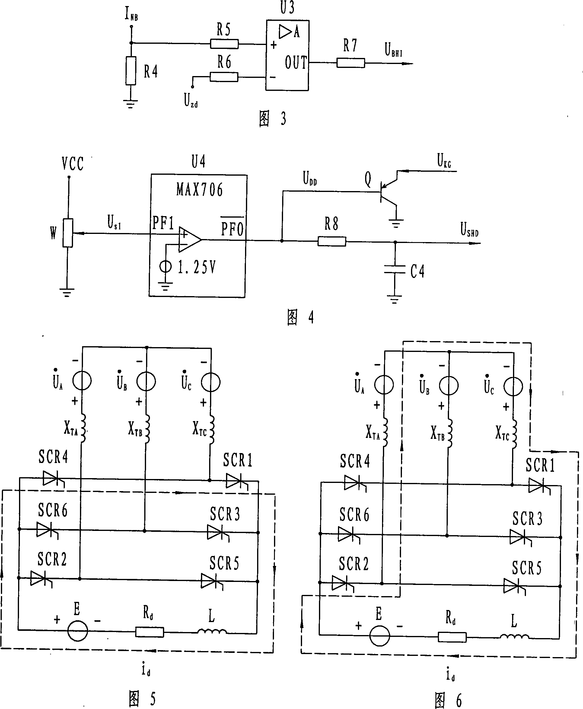 A reversion subversion protector for three-phase crystal thyratron and full control bridge active reverser