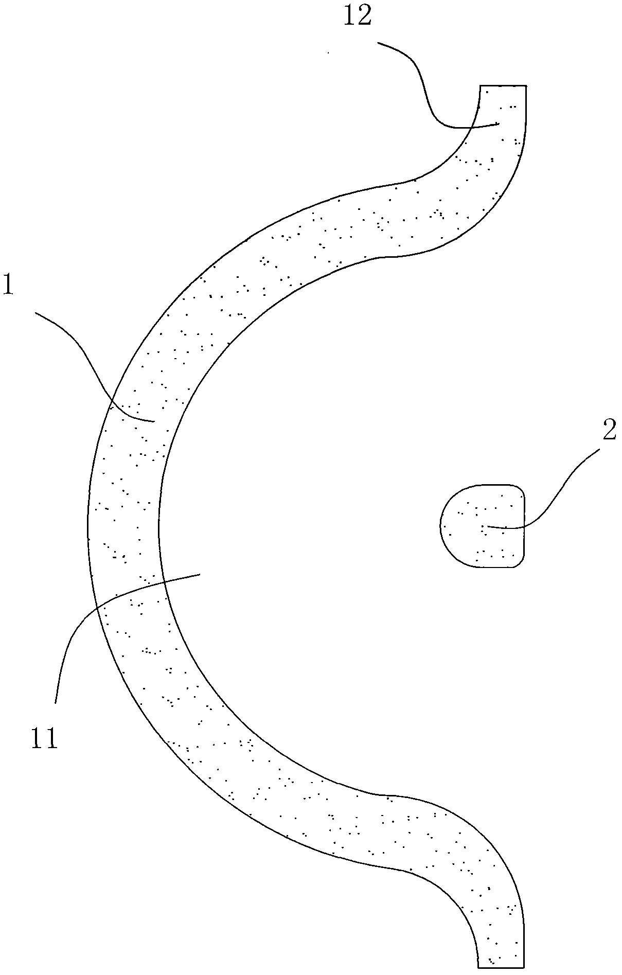 Embedded type mooring spud