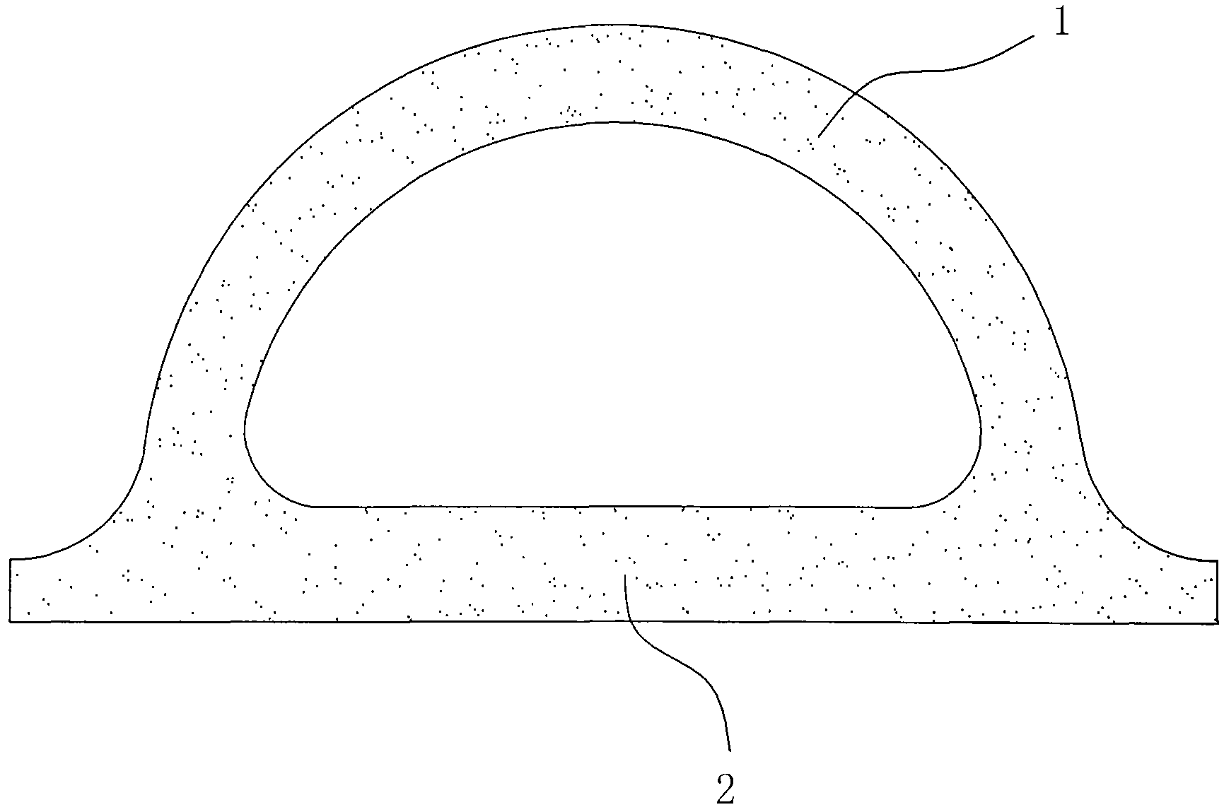 Embedded type mooring spud