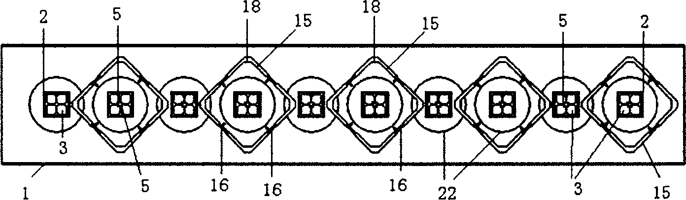 3G broadband dual-polarized antenna array and manufacturing method thereof