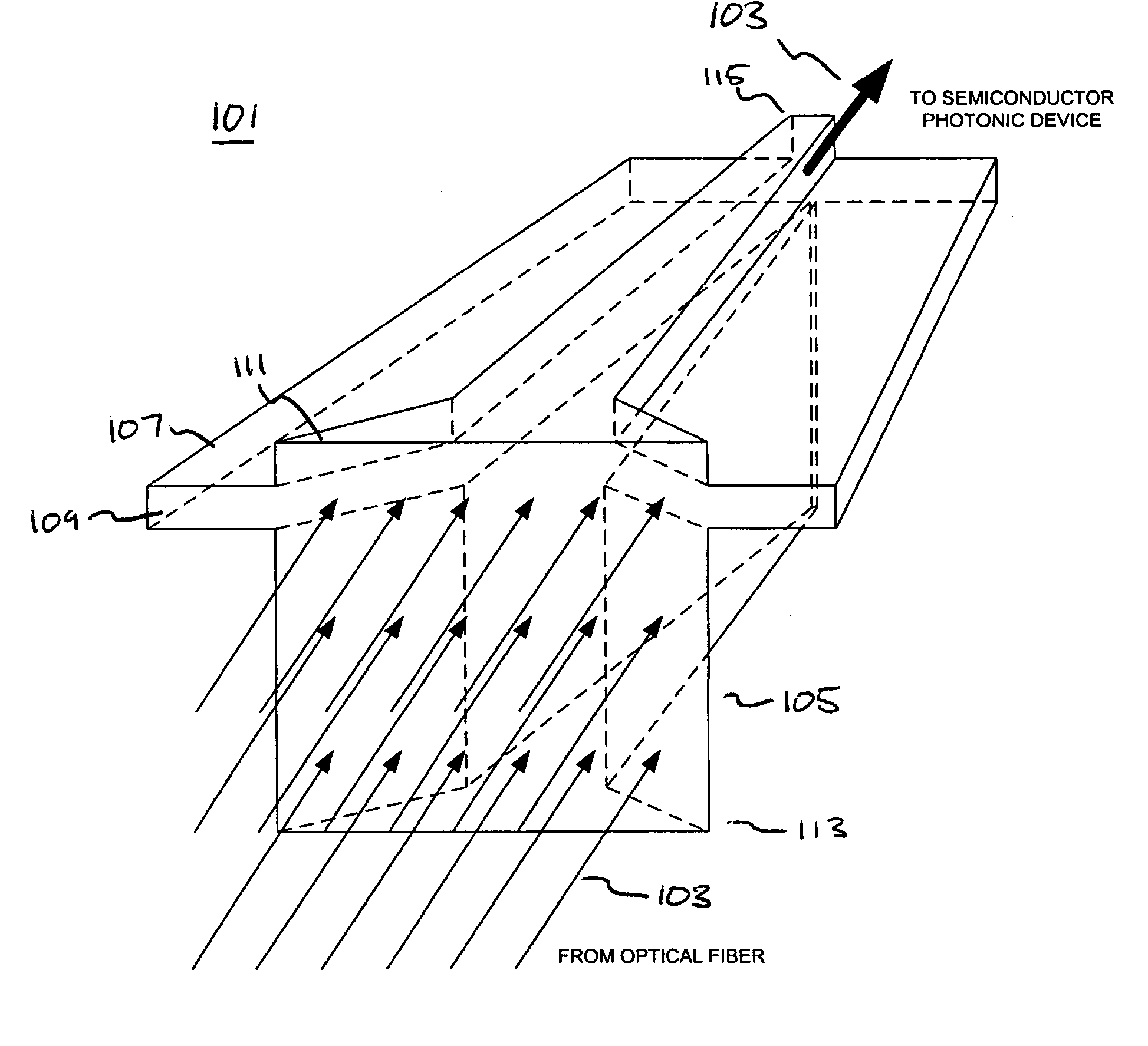 Method and apparatus for dual tapering an optical waveguide