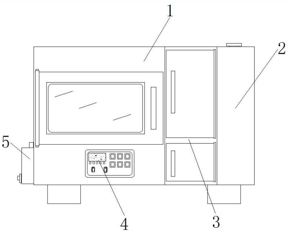 Food detection tool disinfection device and use method