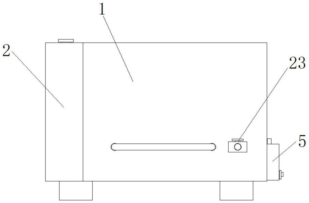 Food detection tool disinfection device and use method