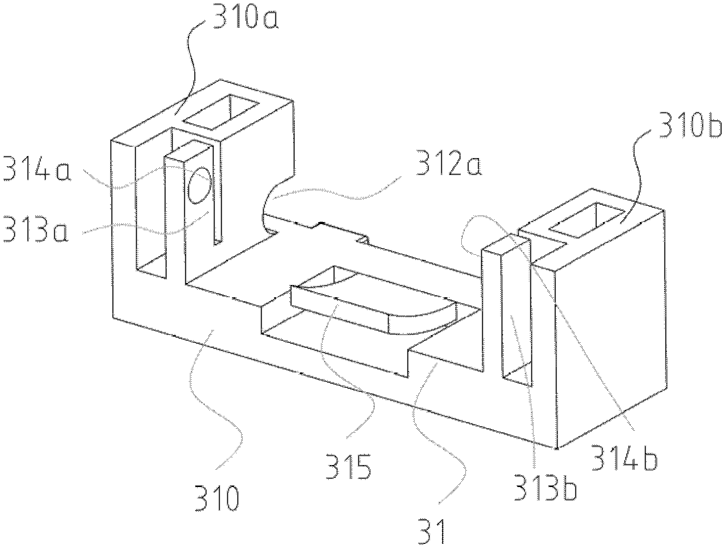 Hidden hinge and container using same