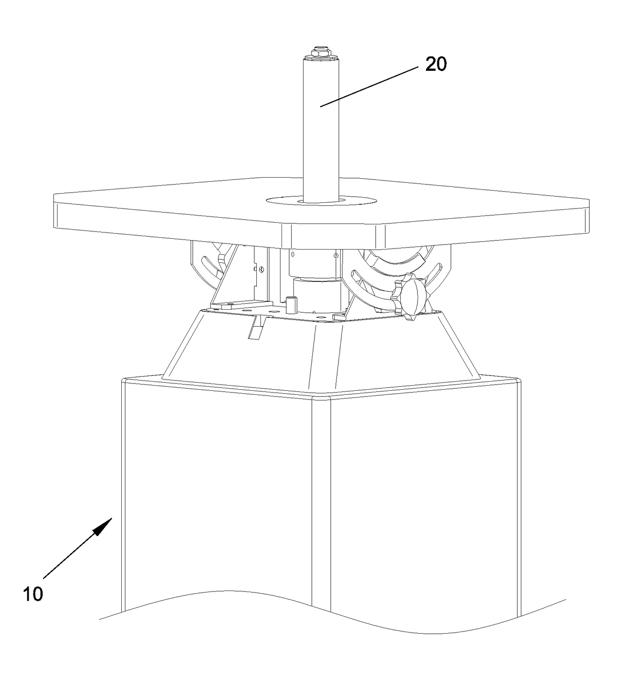 Removal structure for central shaft of sanding belt