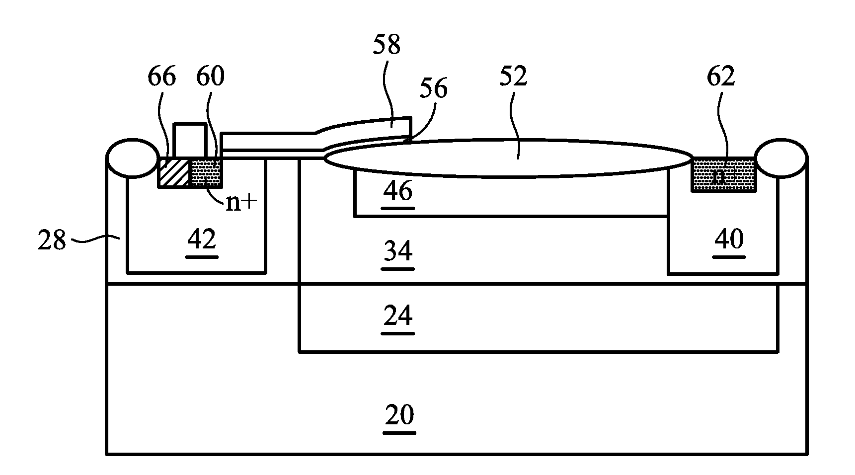 Breakdown Voltages of Ultra-High Voltage Devices By Forming Tunnels