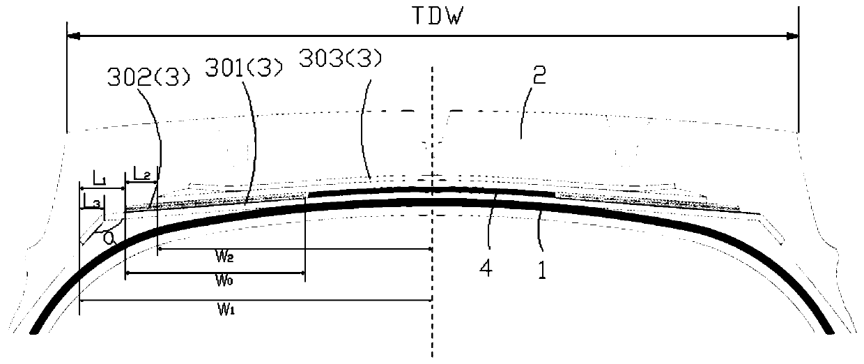 All-steel truck radical tire structure