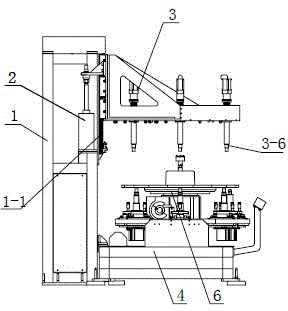 Automatic bolt tightening machine for wheel brake disc