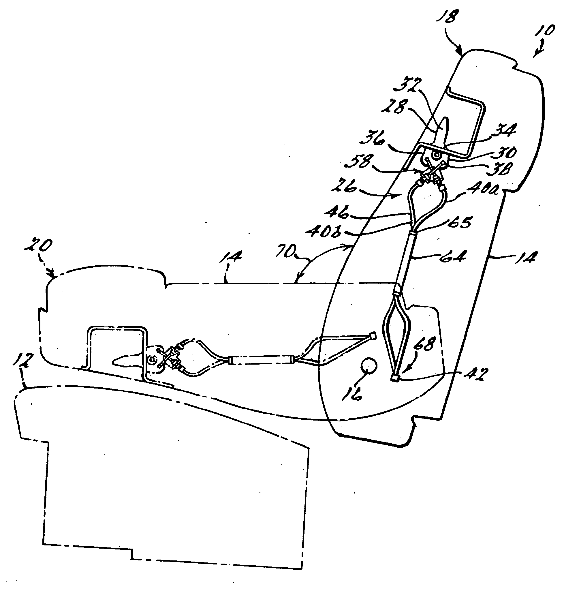 Dual action seat release mechanism