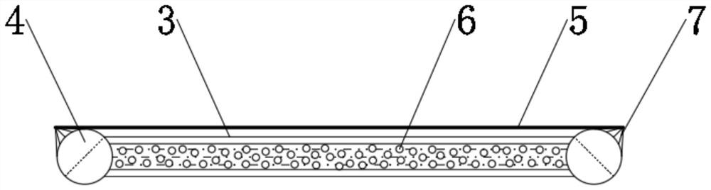 A density-controlled anti-bending cable