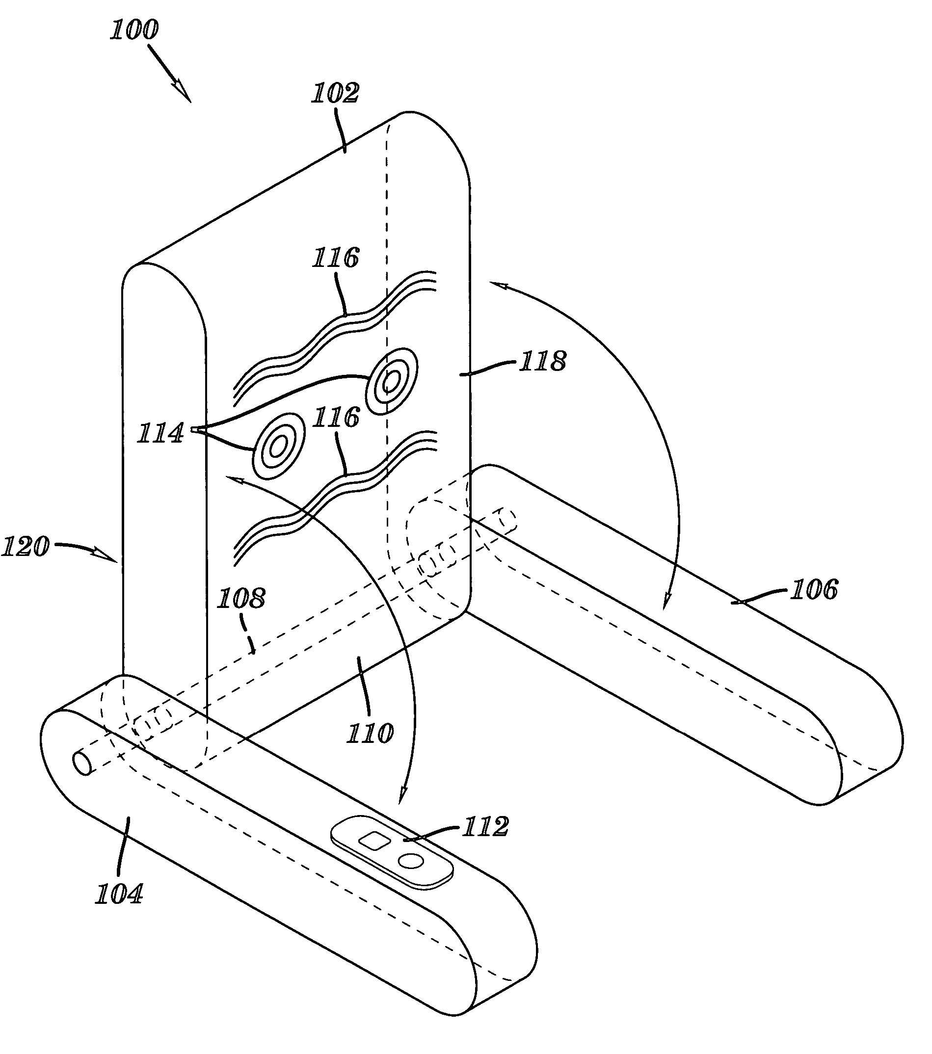 Foldable massaging bed rest