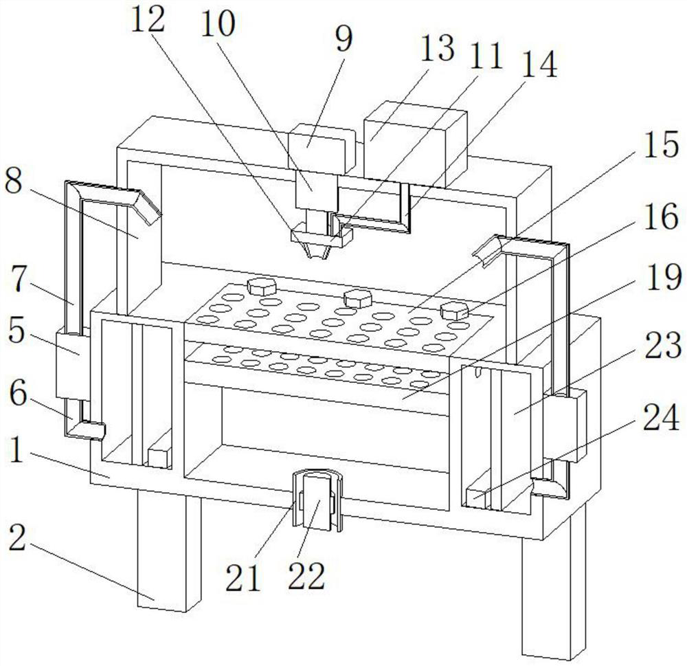 Dissecting table for animal experiment research and use method of dissecting table