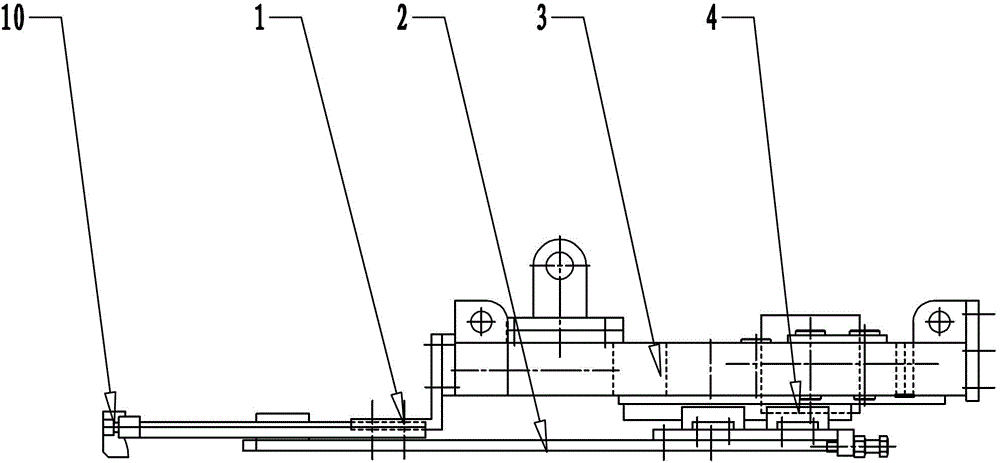 Steel grating plate clamping device