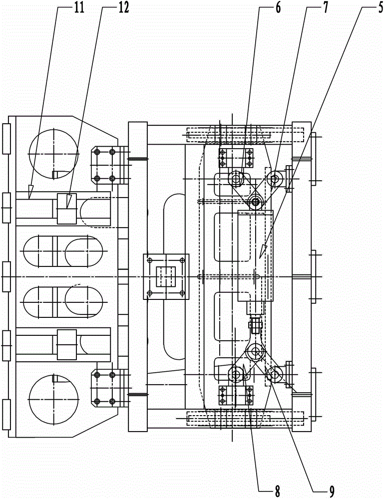 Steel grating plate clamping device