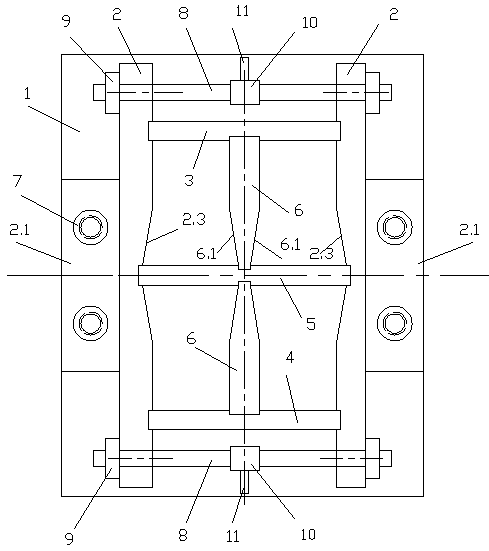 Anisotropic high-strength wear-resisting repair material sample manufacturing mold