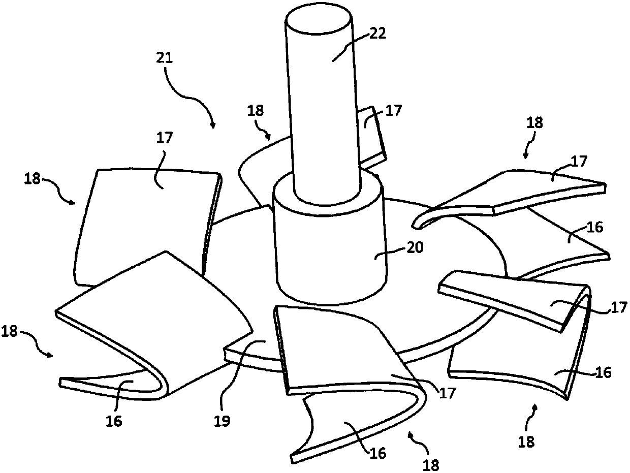 A gas-liquid dispersion stirring device