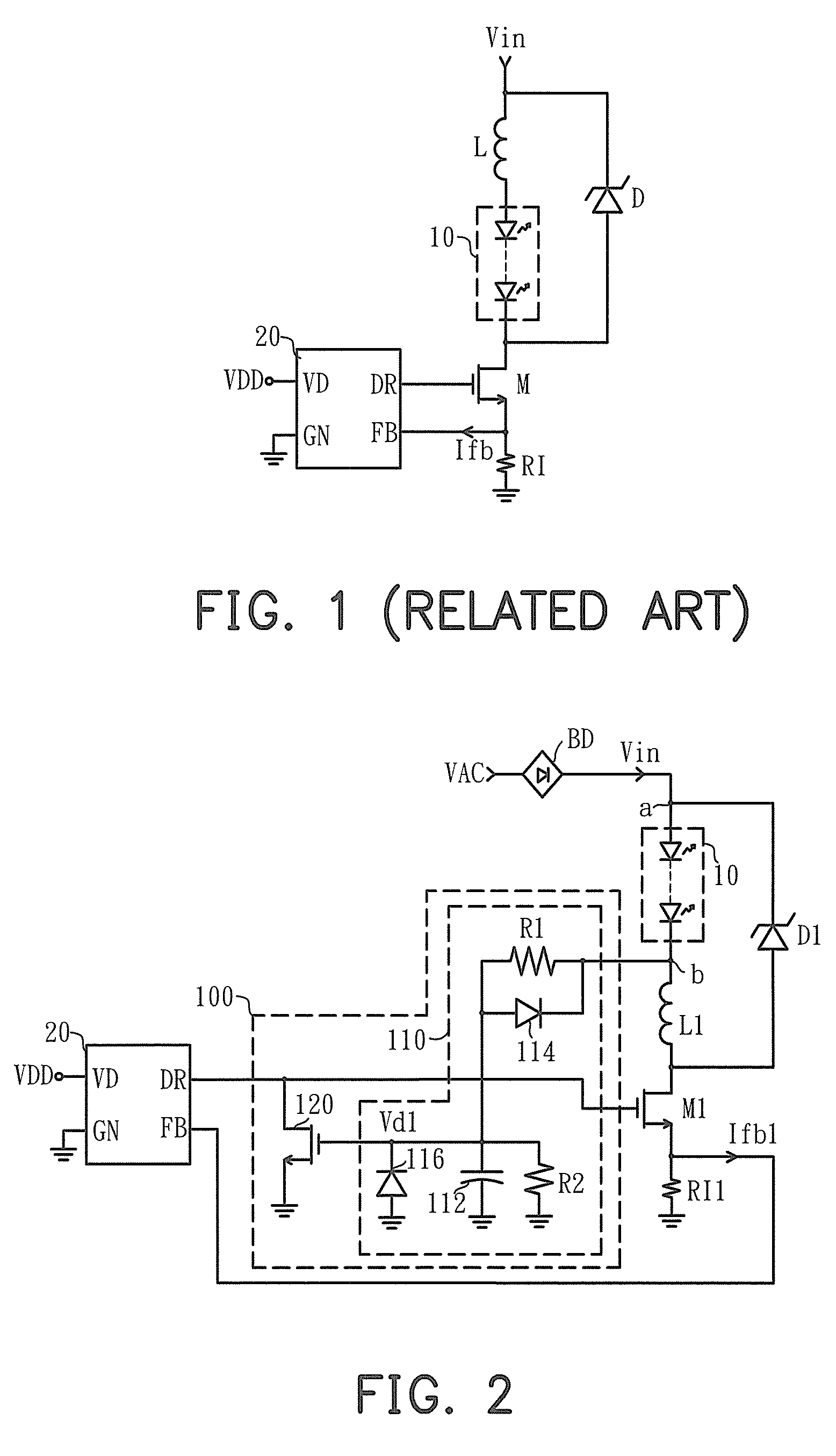 LED driving circuit and protecting circuit thereof