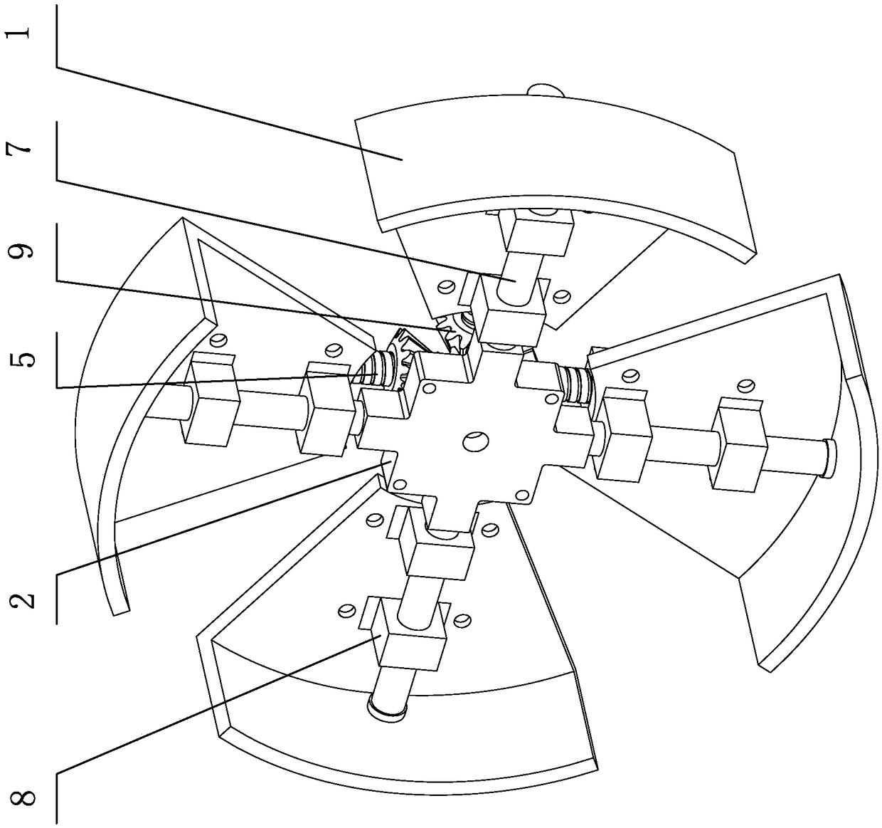 Wheel mechanism with adjustable radius